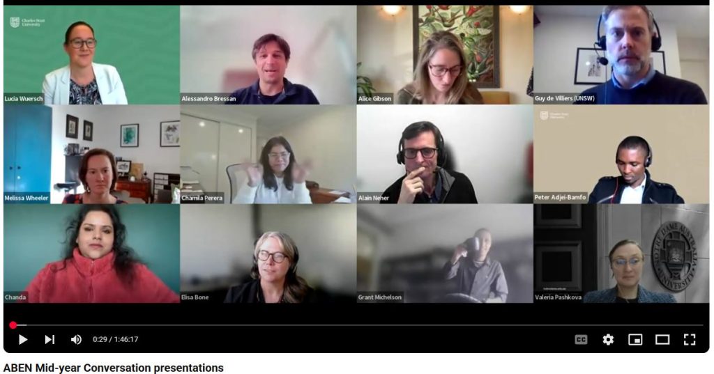 ABEN Mid-year Conversation- sharing ideas